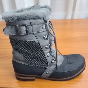Rock And Candy Danlea Size ‎ Winter Boot Gray And Black  Sz 8.5